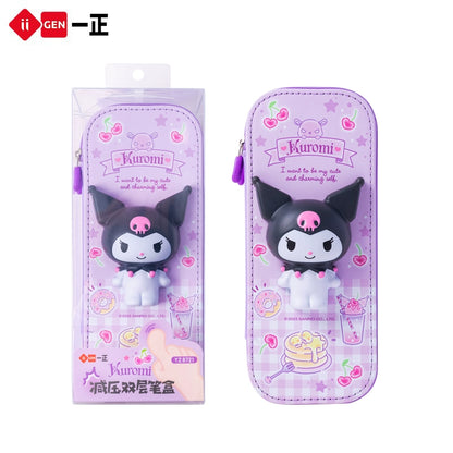 Sanrio Character 2-layers Squishy Pencil Case