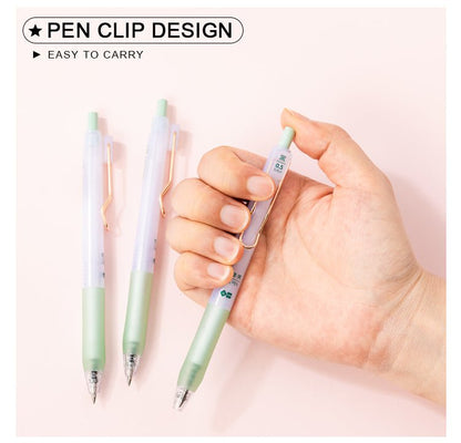 0.5MM Student Stationery Gel Pen - 3/6 Pcs