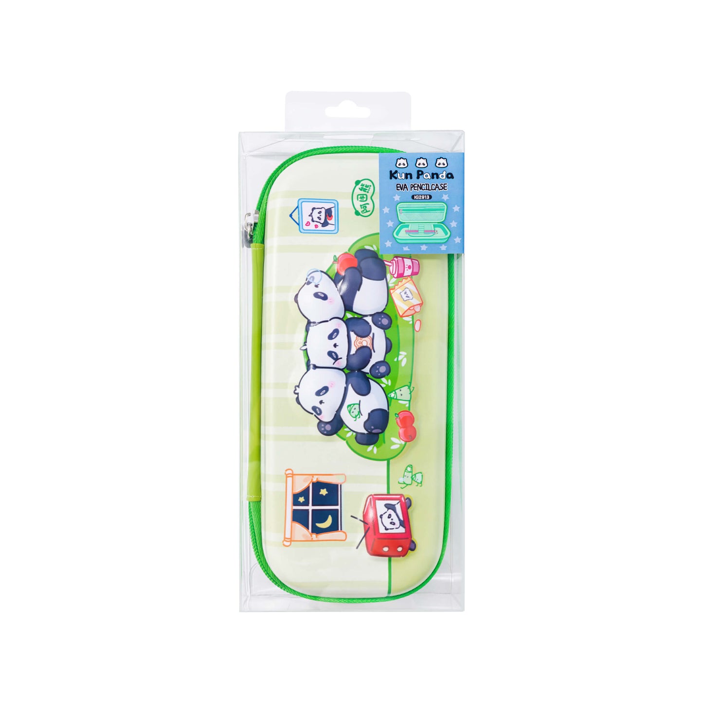 Kun Panda 3D pattern pen case