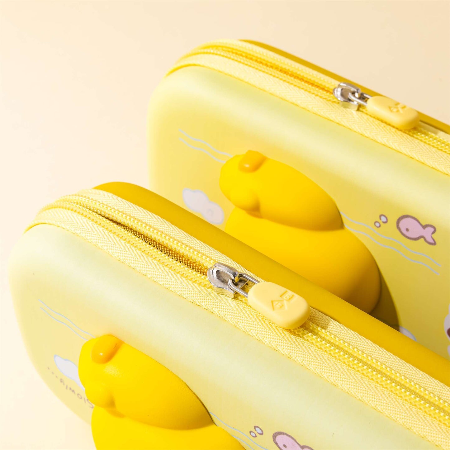 Yellow Duck Squishy Pencil Case