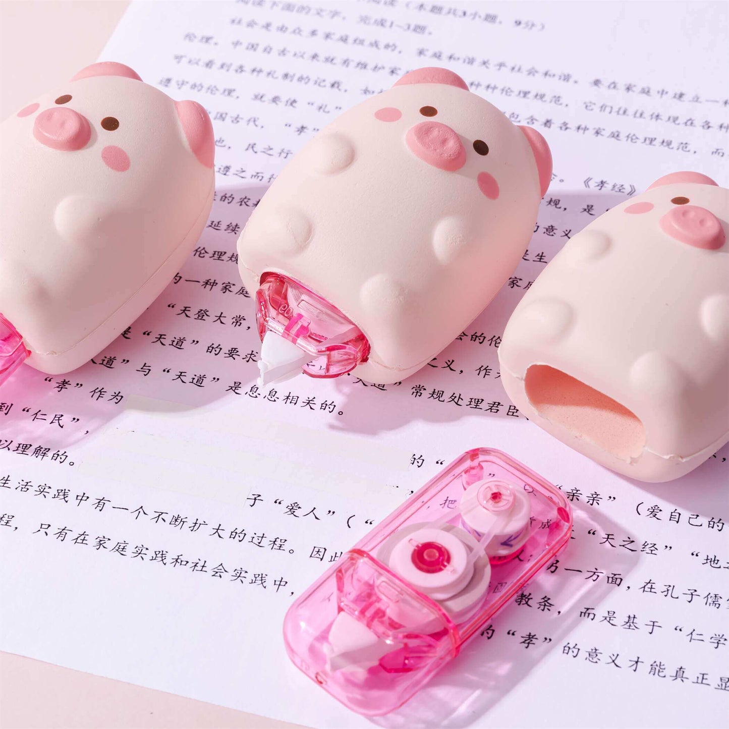 Piggy Squishy Correction Tape