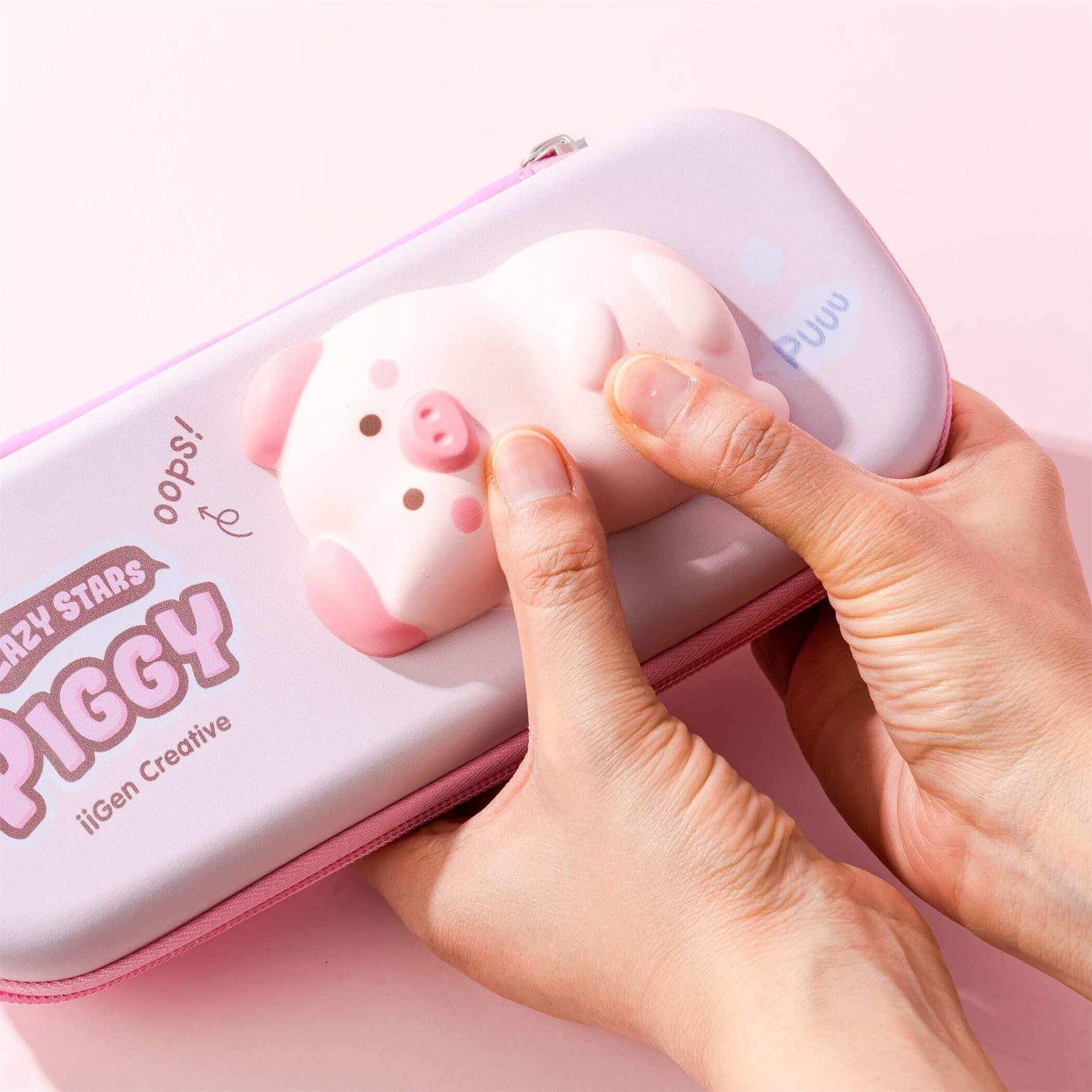 Piggy Squishy Pencil Case