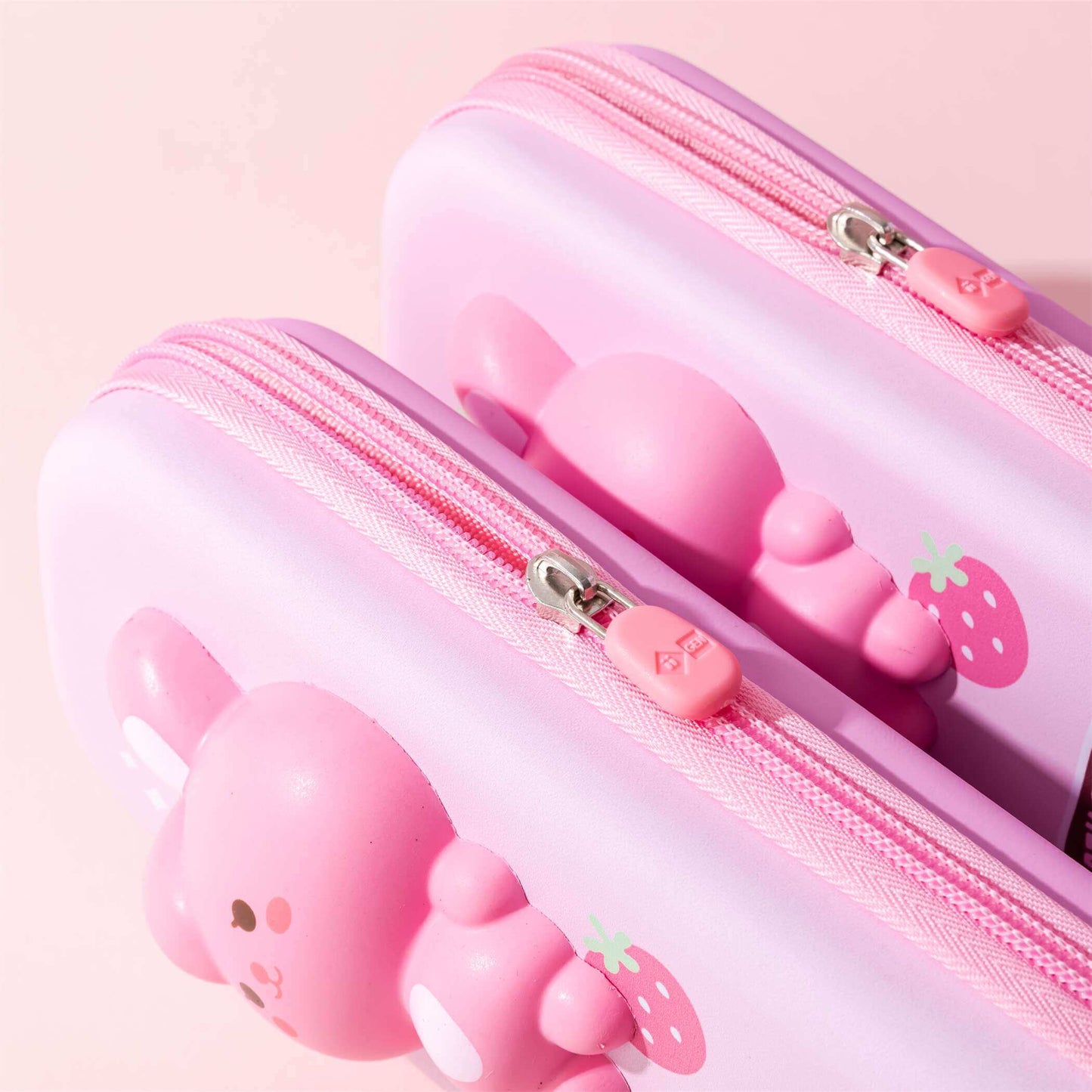 Pink Rabbit Squishy Pencil Case