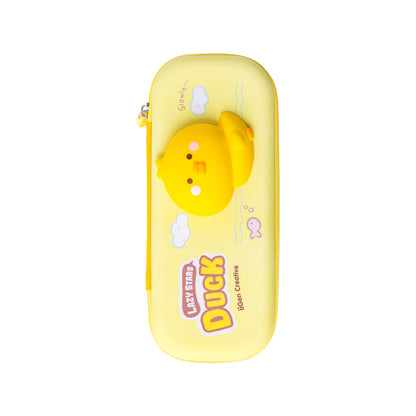 Yellow Duck Squishy Pencil Case