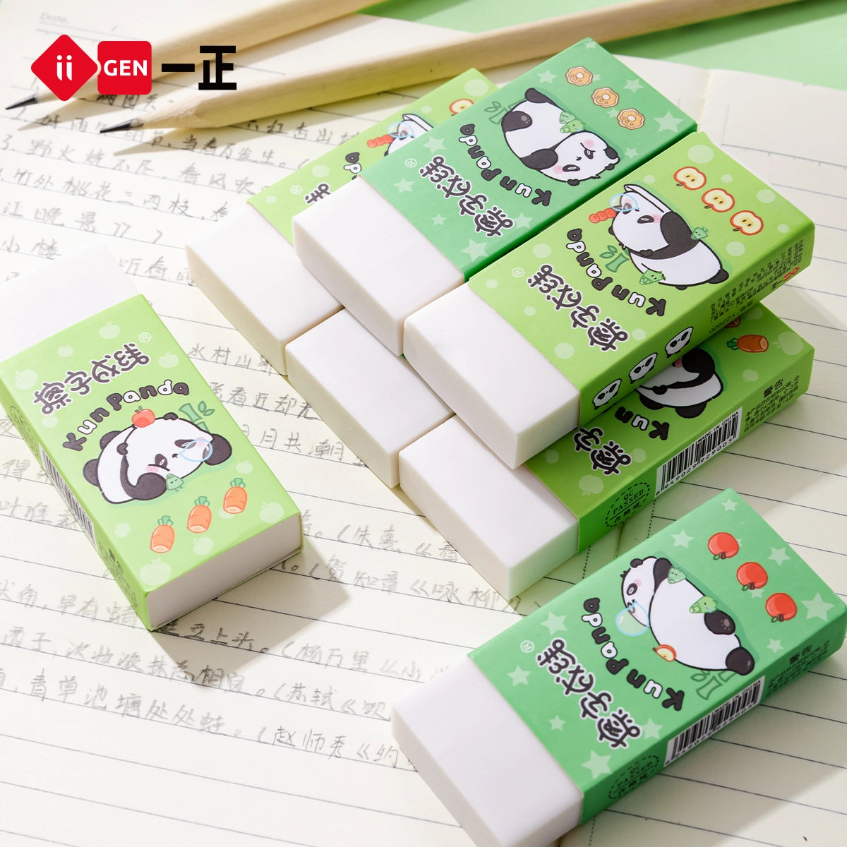 iiGEN Kun Panda Eraser 32pcs