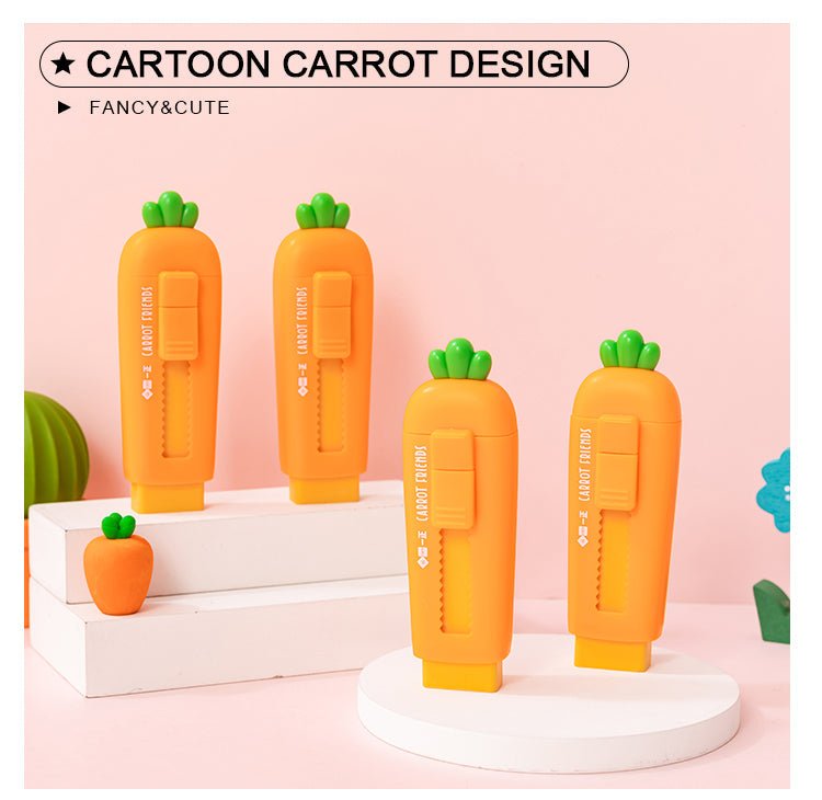 Carrot Push Pull Eraser