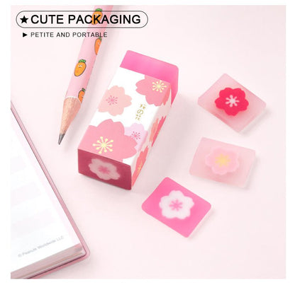 Sakura Sandwich Erasers - Set of 3