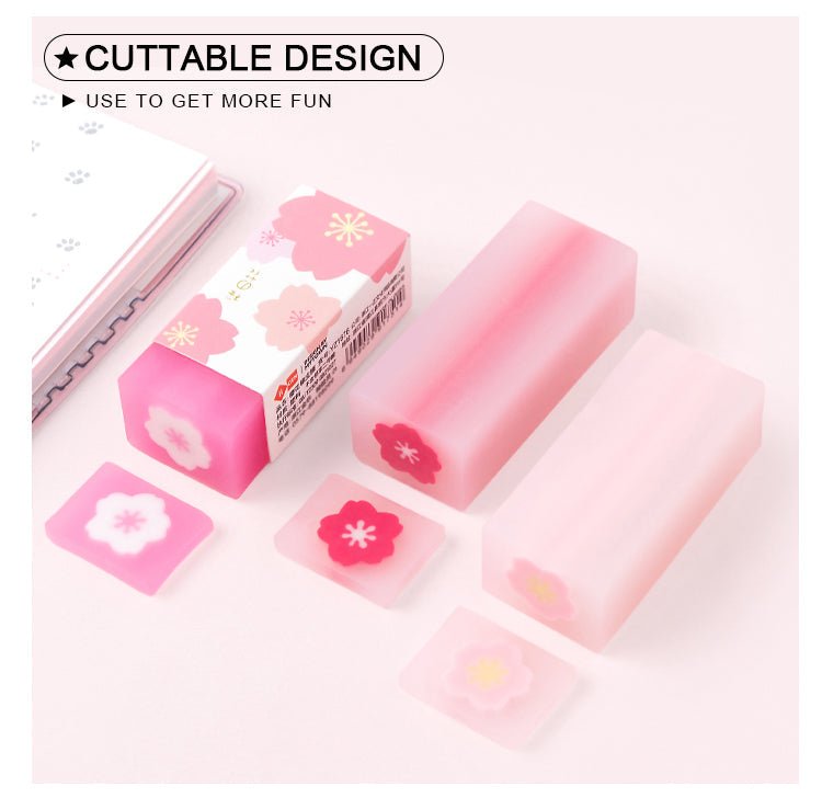 Sakura Sandwich Erasers - Set of 3