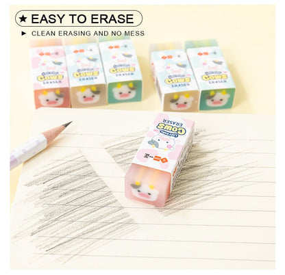 Cow Sandwich Eraser - Set of 3