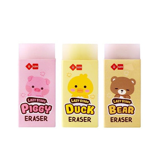 Creative Cartoon Animal Eraser - Set of 3