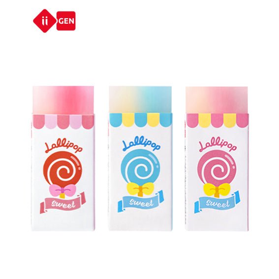 Lollipop Eraser - Set of 3