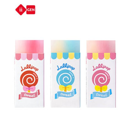 Lollipop Eraser - Set of 3