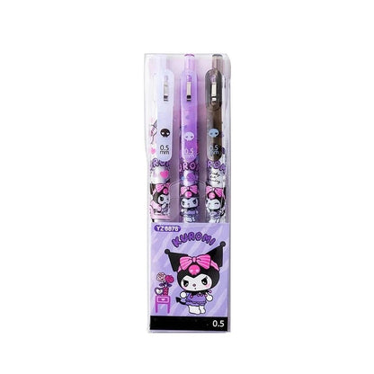 Kuromi Gel Pen Black 0.5mm - Set Of 3