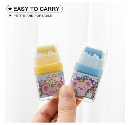 Pig Roll Eraser 2 Pcs Random