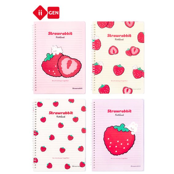 Strawberry Spiral B5 Notebook