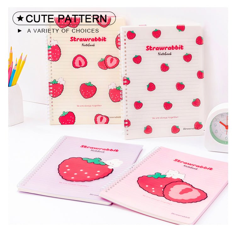 Strawberry Spiral B5 Notebook