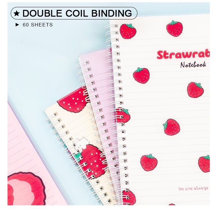 Strawberry Spiral B5 Notebook